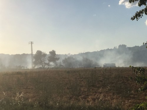 INCENDIO A RIDOSSO DELLAUTOSTRADA A14 GUARDA LE FOTO CivitanovaLive